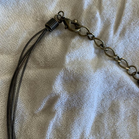 3/$15 Mixed materials multi-strand beaded necklace - Picture 3 of 3